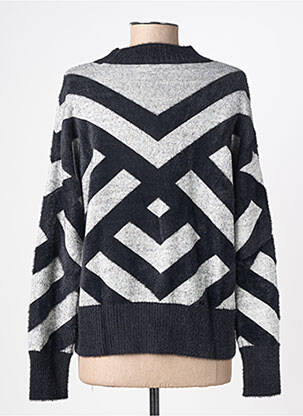 Pull stretch manches longues noir STREET ONE femme
