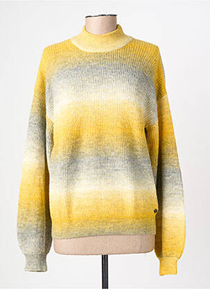 Pull stretch manches longues jaune GARCIA femme