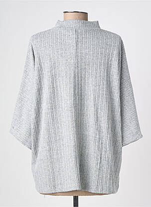 Pull tissage chiné manches longues gris SOYACONCEPT femme