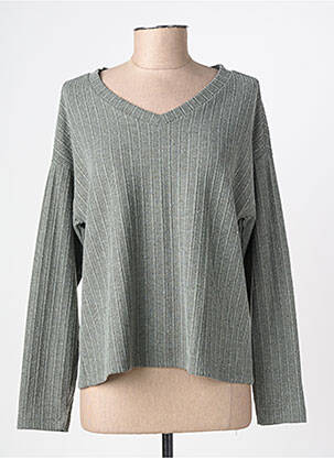Top stretch manches longues vert SOYACONCEPT femme