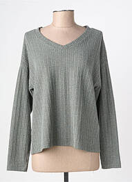 Top stretch manches longues vert SOYACONCEPT femme