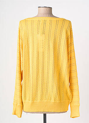 Pull stretch manches longues jaune ROSE femme