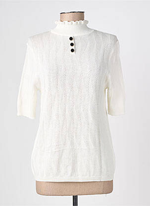 Top stretch manches courtes blanc BREIZH ANGEL femme