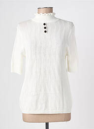 Top stretch manches courtes blanc BREIZH ANGEL femme
