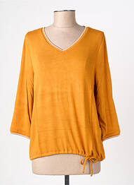 Top tissage jersey manches longues jaune STREET ONE femme