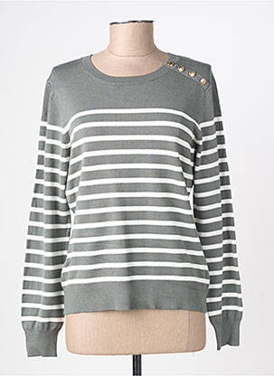 Pull stretch manches longues vert SOYACONCEPT femme