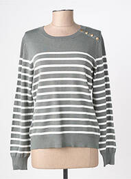 Pull stretch manches longues vert SOYACONCEPT femme