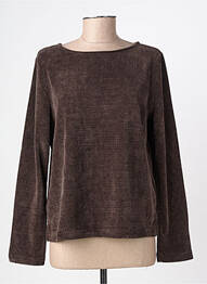 Pull coupe cintrée manches longues marron STREET ONE femme