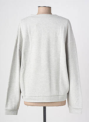 Pull tissage chiné manches longues gris GEISHA femme