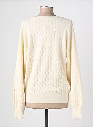 Pull col v manches longues beige GARCIA femme