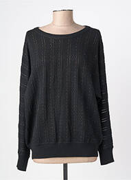 Pull stretch manches longues noir ROSE femme
