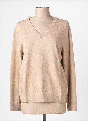 Pull tissage chiné manches longues beige STREET ONE femme