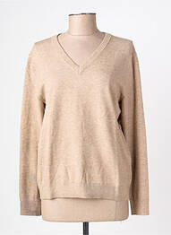Pull tissage chiné manches longues beige STREET ONE femme