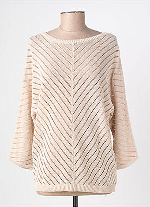 Pull stretch manches longues beige STREET ONE femme