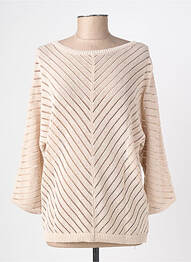 Pull stretch manches longues beige STREET ONE femme