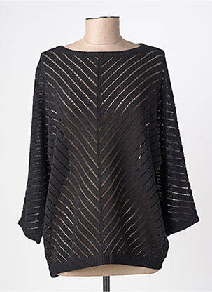 Pull stretch manches longues noir STREET ONE femme