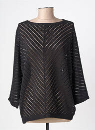 Pull stretch manches longues noir STREET ONE femme
