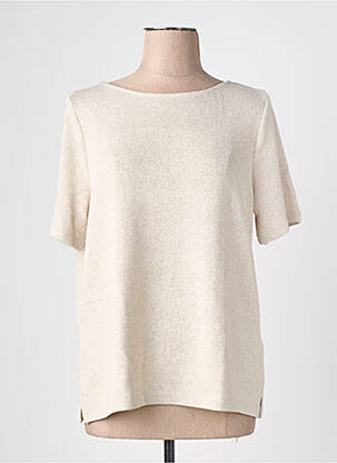 Top stretch manches courtes beige STREET ONE femme