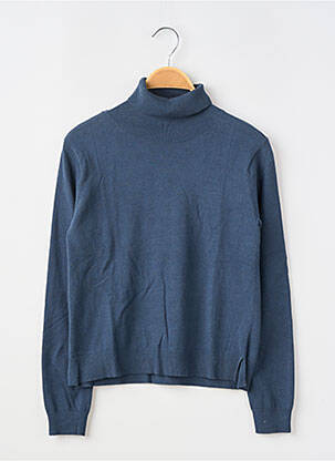 Pull col roulé resserrée sur le bas manches longues bleu STREET ONE fille