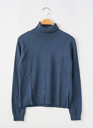 Pull col roulé resserrée sur le bas manches longues bleu STREET ONE fille