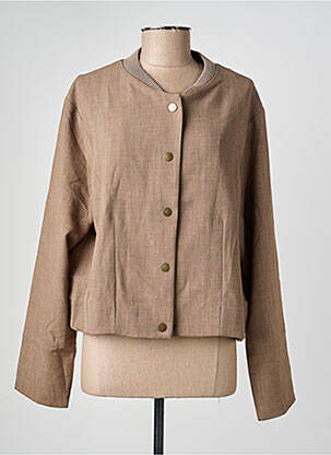 Veste casual poches marron GEISHA femme
