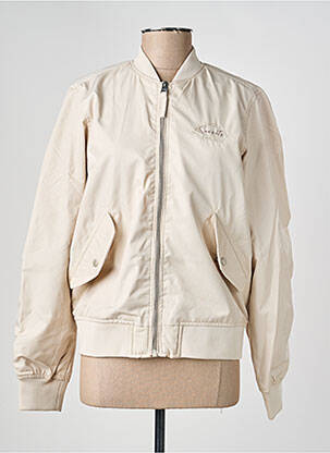Blouson effet matière satinée beige GARCIA fille