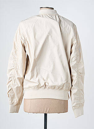 Blouson effet matière satinée beige GARCIA fille