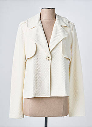 Veste casual epaulette beige STREET ONE femme