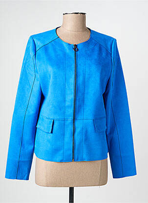 Veste casual col rond bleu STREET ONE femme