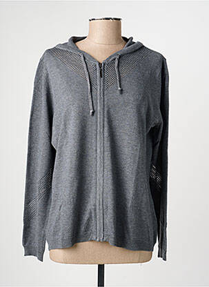 Gilet manches longues stretch gris BREIZH ANGEL femme