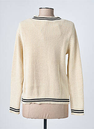 Gilet manches longues col rond beige SOYACONCEPT femme