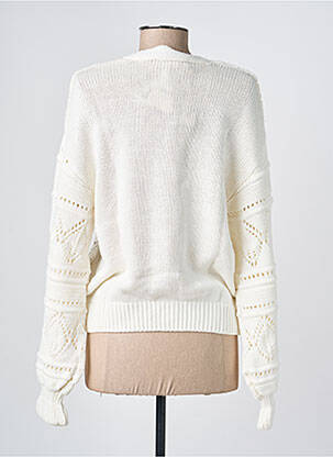 Gilet manches longues resserrée sur le bas beige GARCIA femme