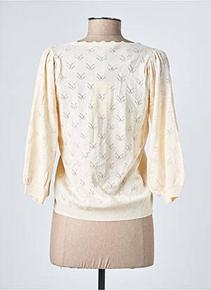 Gilet manches longues manches 3/4 beige GARCIA femme