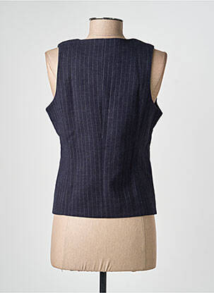 Gilet sans manche poches bleu SOYACONCEPT femme
