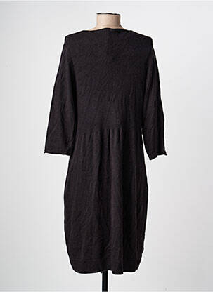 Robe pull col v manches longues noir OLSEN femme