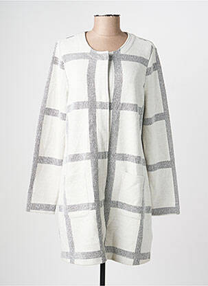 Veste casual col rond gris OLSEN femme