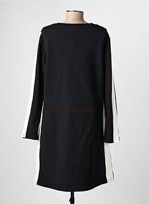 Robe mi-longue manches longues manches longues noir TUZZI femme