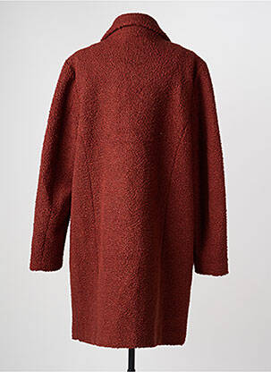 Manteau long coupe droite sans capuche marron OLSEN femme