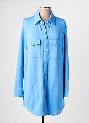 Robe courte manches longues manches longues bleu OLSEN femme