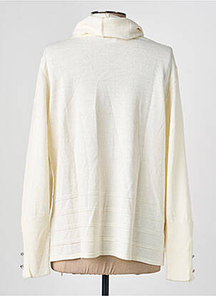 Pull coupe droite manches longues blanc PAUPORTÉ femme