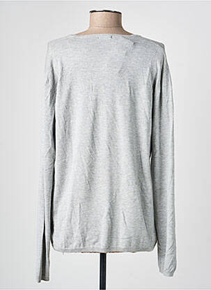 Pull coupe cintrée manches longues gris ESCORPION femme