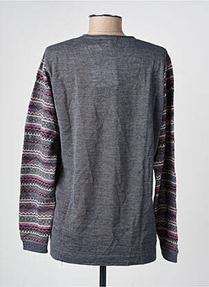 Pull coupe droite manches longues gris PAUPORTÉ femme