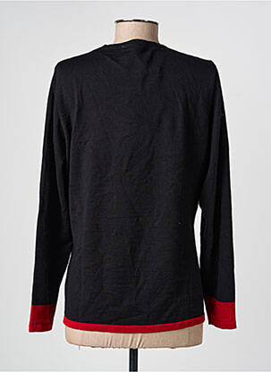 Pull coupe droite manches longues noir PAUPORTÉ femme