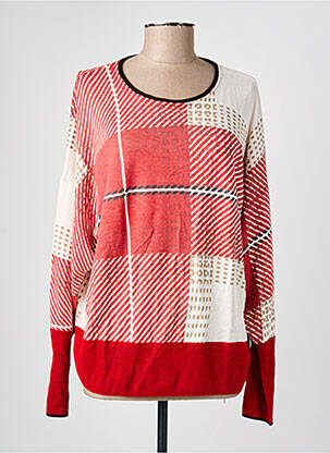 Pull resserrée sur le bas manches longues rouge ESCORPION femme