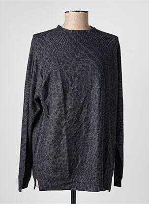 Pull coupe droite manches longues gris ESCORPION femme