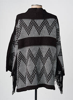 Gilet manches longues manches 3/4 noir PAUSE CAFE femme
