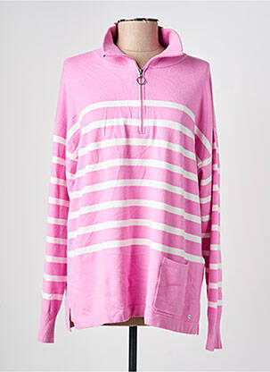 Pull coupe droite manches longues rose OLSEN femme