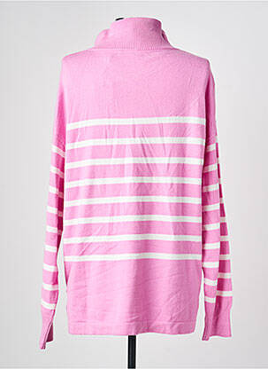 Pull coupe droite manches longues rose OLSEN femme
