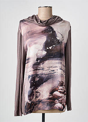 T-shirt manches longues manches longues marron OLSEN femme