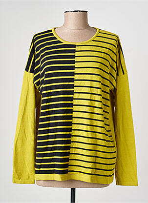 Pull col rond manches longues vert I.ODENA femme